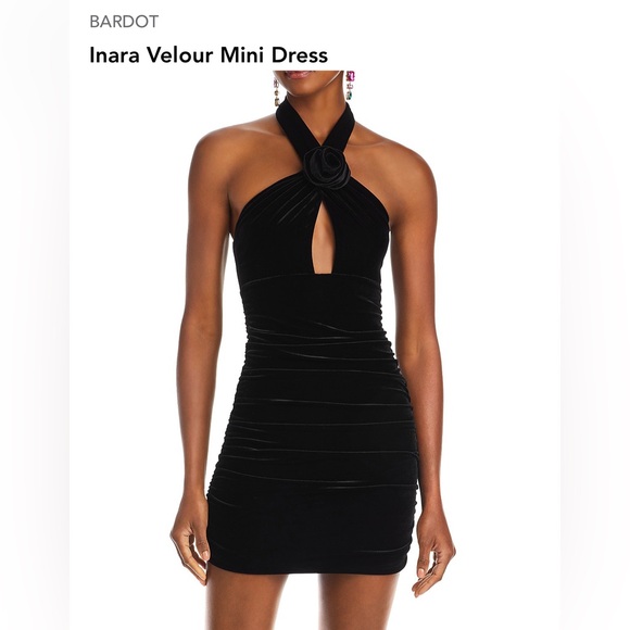 Bardot Dresses & Skirts - Inara velour bardot dress